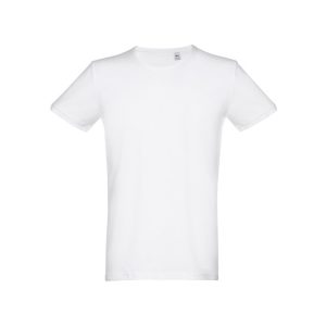 THC SAN MARINO WH. T-shirt de manga curta para homem em algodão penteado. Cor branca