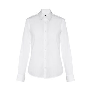 THC PARIS WOMEN WH. Camisa popelina de manga comprida para senhora. Cor branca