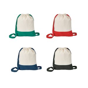 ROMFORD. Saco tipo mochila 100% algodão (180 g/m²)