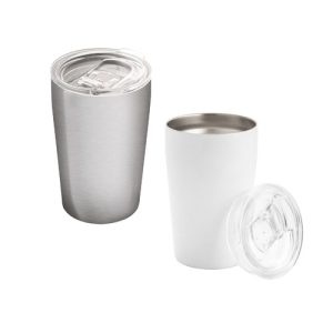 SLIDER. Copo de viagem em aço inoxidável 380 mL