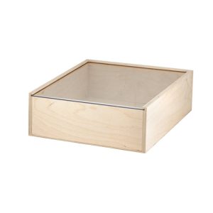 BOXIE CLEAR L. Caixa de madeira L