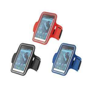 CONFOR. Braçadeira em PU e soft shell para smartphone 6'5''