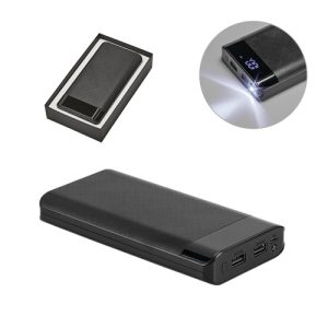 RAMAN. Power bank 16'000 mAh com display em ABS