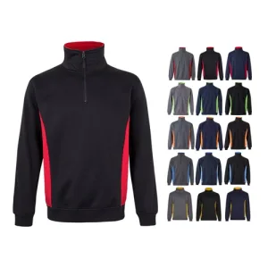 VL SVAROG. Sweatshirt de felpo bicolor (260g/m²), em poliéster (65%) e algodão (35%)