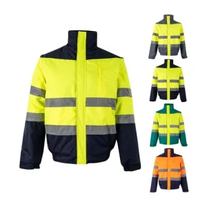 VL JUPITER. Casaco acolchoado bicolor (180g/m²) em poliéster (100%), com recobrimento de PU