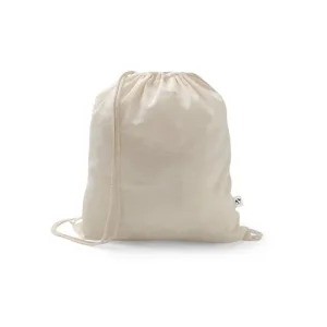 SALAMANCA. Saco tipo mochila em algodão reciclado (70%) e poliéster (30% rPET) (150 g/m²)
