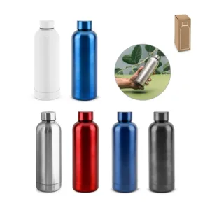 ODIN METTALIC. Garrafa em 90% de aço inoxidável reciclado 550 mL