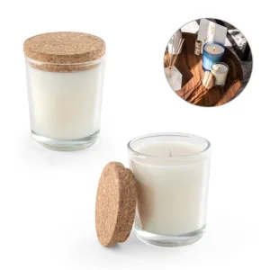 ZEN 80. Vela aromática em copo de vidro com tampa de cortiça 80 g