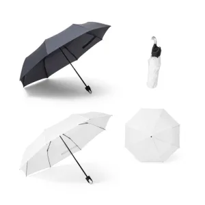 AARON. Guarda-chuva dobrável de 21'' em pongee 190T